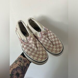 Pink Vans Slip-ons